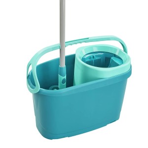 Leifheit Clean-Set Twist M Ergo MicroDuo und Superduster M Türkis 5-teilig