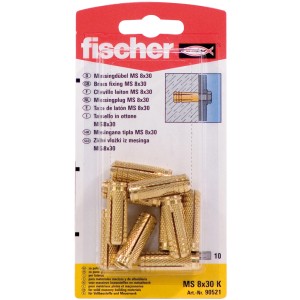 Fischer Messingdübel MS 8 x 28 K (10 ST)