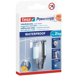 Tesa Powerstrips Large Waterproof Weiß 6 Stück