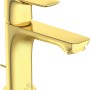 Ideal Standard Waschtischarmatur Connect Air Slim in gebürstetem Gold.