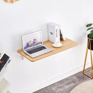 okwish Klapptisch mit MDF Wandmontage Küche Home Office 80x40x18cm Natur