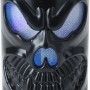 Schwarze LED Halloween Kerze mit Kürbisgesicht, 9cm hoch, für stimmungsvolle Halloween Deko.