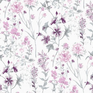 Laura Ashley Vliestapete Wild Meadow Pale Iris 10,05 x 0,52 m