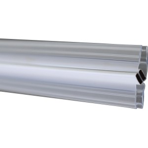 2er-Set Magnetdichtung für Eckduschkabine, 5 mm Glasstärke.