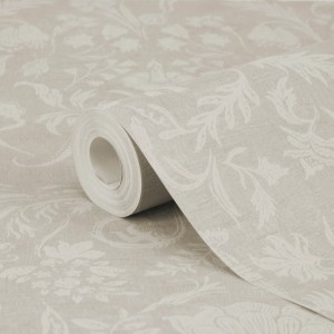 Rolle LOOKS by Wolfgang Joop Vliestapete Majestic Damask Beige mit floralem Muster.