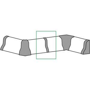FN Neuhofer Zwischenstück Ahorn für FU018/SU018 Sockelleisten, 2er-Pack.