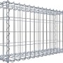 Gabiona Gabione, 40x80x20cm, Maschenweite 5x10cm, Drahtgitter für Einfassungen und Mauersysteme.
