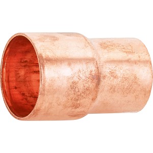 Löt-Reduziernippel aus Kupfer, 22 mm x 28 mm, für Kupferrohr-Verbindungen.