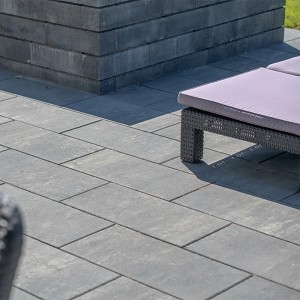 Diephaus Pflasterstein Mileo Quarzit, 60x30x8 cm, grauer Stein für Terrasse und Einfahrt.