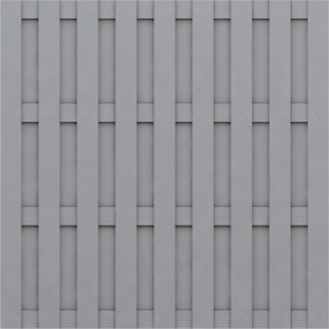 Sichtschutzzaun Element Jumbo WPC Grau 179 cm x 179 cm