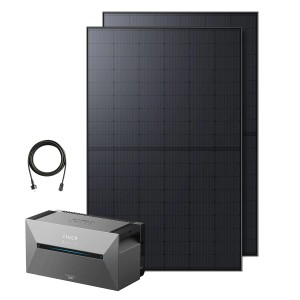 Anker Solix Balkonkraftwerk mit 2 Solarpanels, Speicher und Solarbank E1600 Pro.