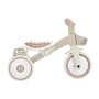Globber Learning Trike 2in1, taupefarbenes Kinder-Dreirad mit höhenverstellbarem TPR-Sattel und Korb.