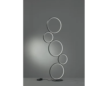 Trio LED-Stehlampe Rondo Schwarz matt kaufen bei OBI