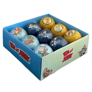 Tom & Jerry Weihnachtskugel-Set 9-teilig Ø 8,3 cm