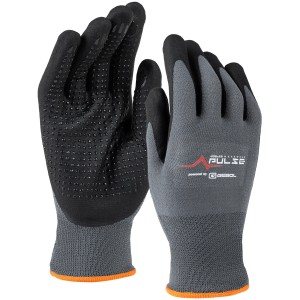 Kübler Pulse Arbeitshandschuhe, anthrazit, mit Touchscreen-Funktion und Noppen für besseren Halt.