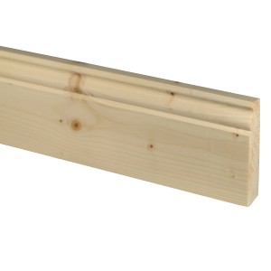 Sockelleiste SF380 Fichte-Kiefer 18 mm x 96 mm x 2000 mm