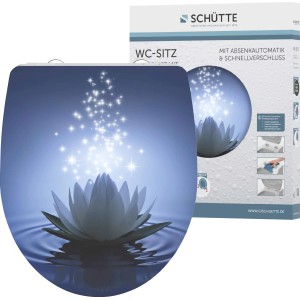 Schütte WC-Sitz Water Lily mit Absenkautomatik und Schnellverschluss.