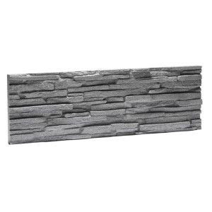 Rebel of Styles Verblender Tasso, graue Wandverkleidung in Steinoptik aus EPS-Schaumstoff, 18,7x57,4 cm.
