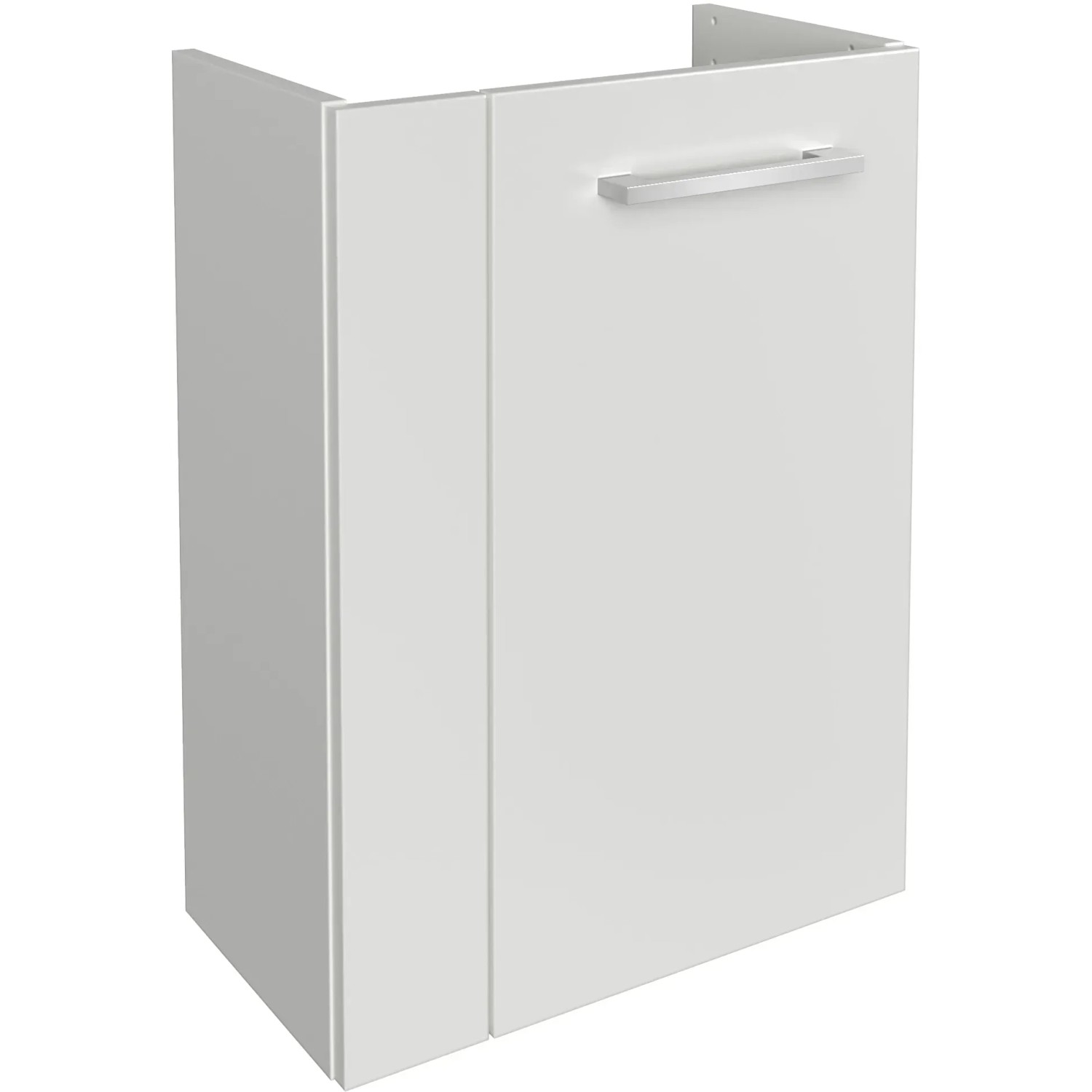 Fackelmann Waschbeckenunterschrank SBC, weiß, 44 cm breit, mit Griff.