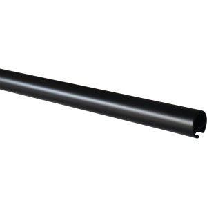Gardinia Gardinenstange Chicago, Ø 20 mm, schwarz-matt, 240 cm. Stilvolle Stange mit Innenlauf.