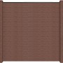 GroJa Steckzaun Solid Quadratisch, 180x180 cm, Terra. Sichtschutzzaun aus robustem Material.