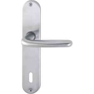 Hoppe Langschild-Garnitur Cardiff OB Edelstahl matt für Innentüren.