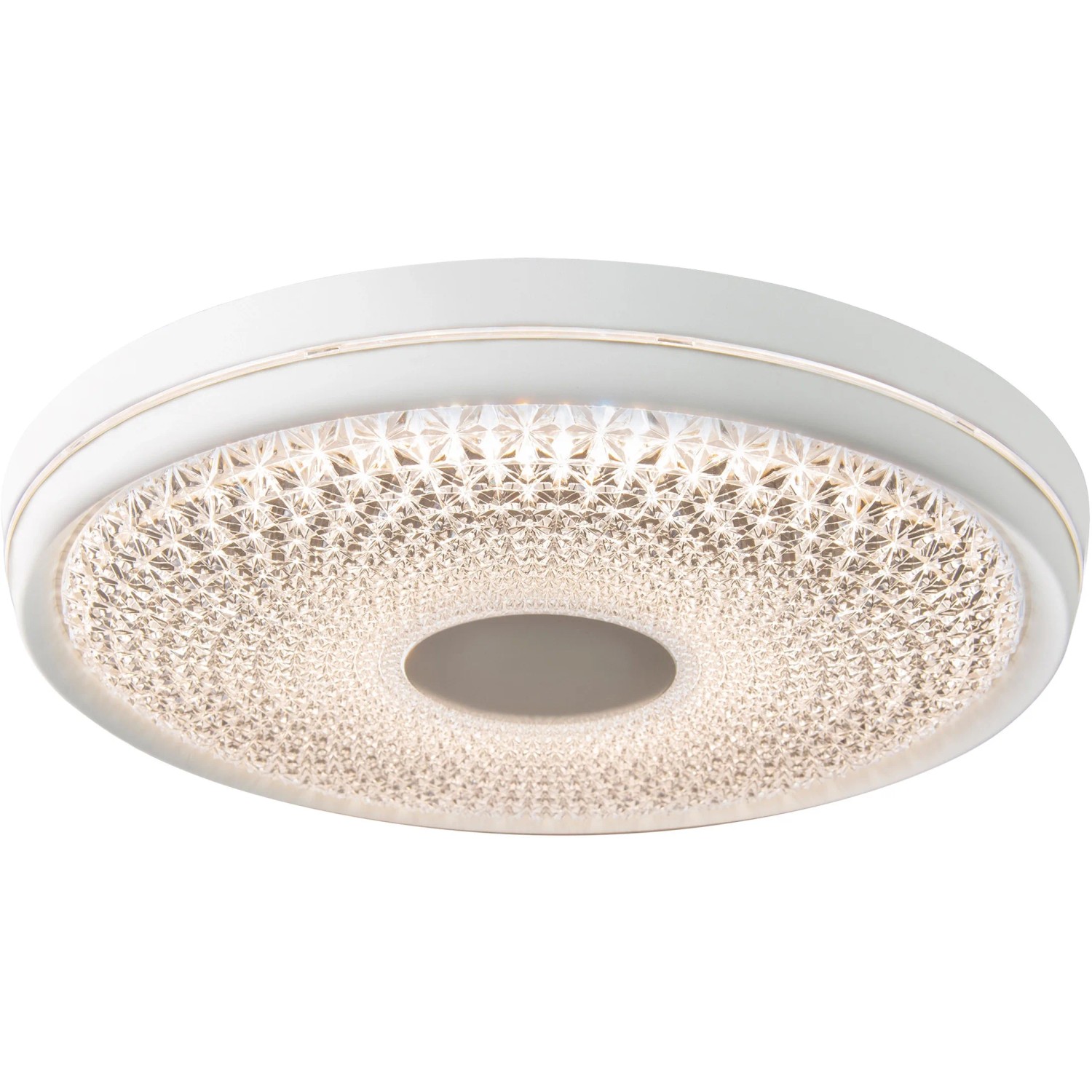 Weiße LED-Deckenleuchte Boise (51 cm) von Näve mit dekorativem Acryl-Diffusor.