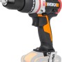 Worx Akku-Schlagbohrschrauber WX354.9 ohne Akku/Ladegerät. Kompakt, mit 2-Gang-Getriebe und LED-Beleuchtung.