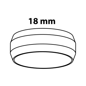 Kirchhoff Klemmring 18 mm, Klemmfitting für Kupferrohr, blank, zur werkzeuglosen Rohverbindung.