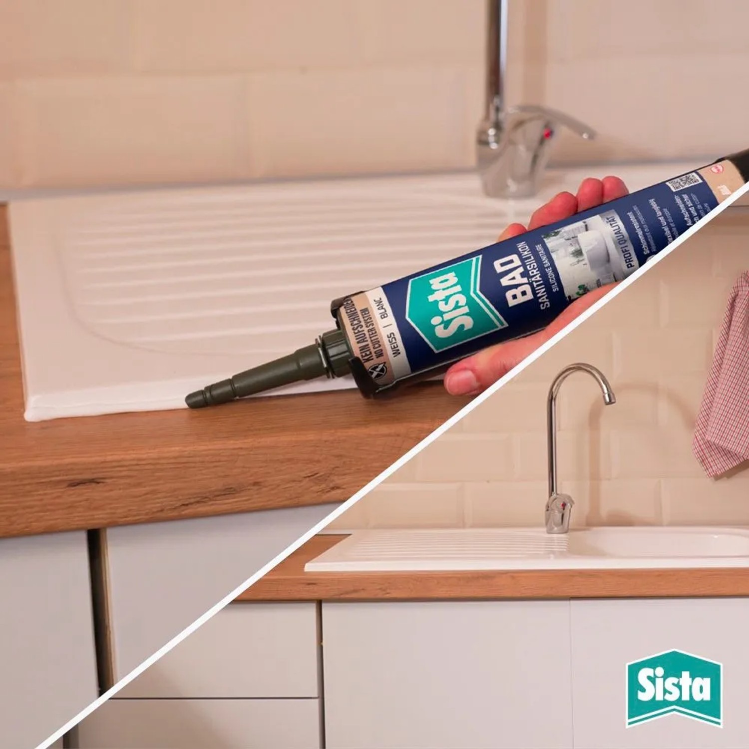 Sista Sanitär-Silikon für Bad & Küche Weiß 280 ml_5