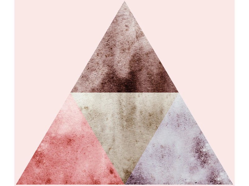 Komar Wandbild Triangles Top Red 30 x 40 cm kaufen bei OBI