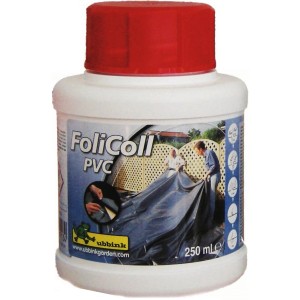 Ubbink FoliColl PVC-Kleber, 250ml Flasche für Teichfolien Reparatur und Verbindung.