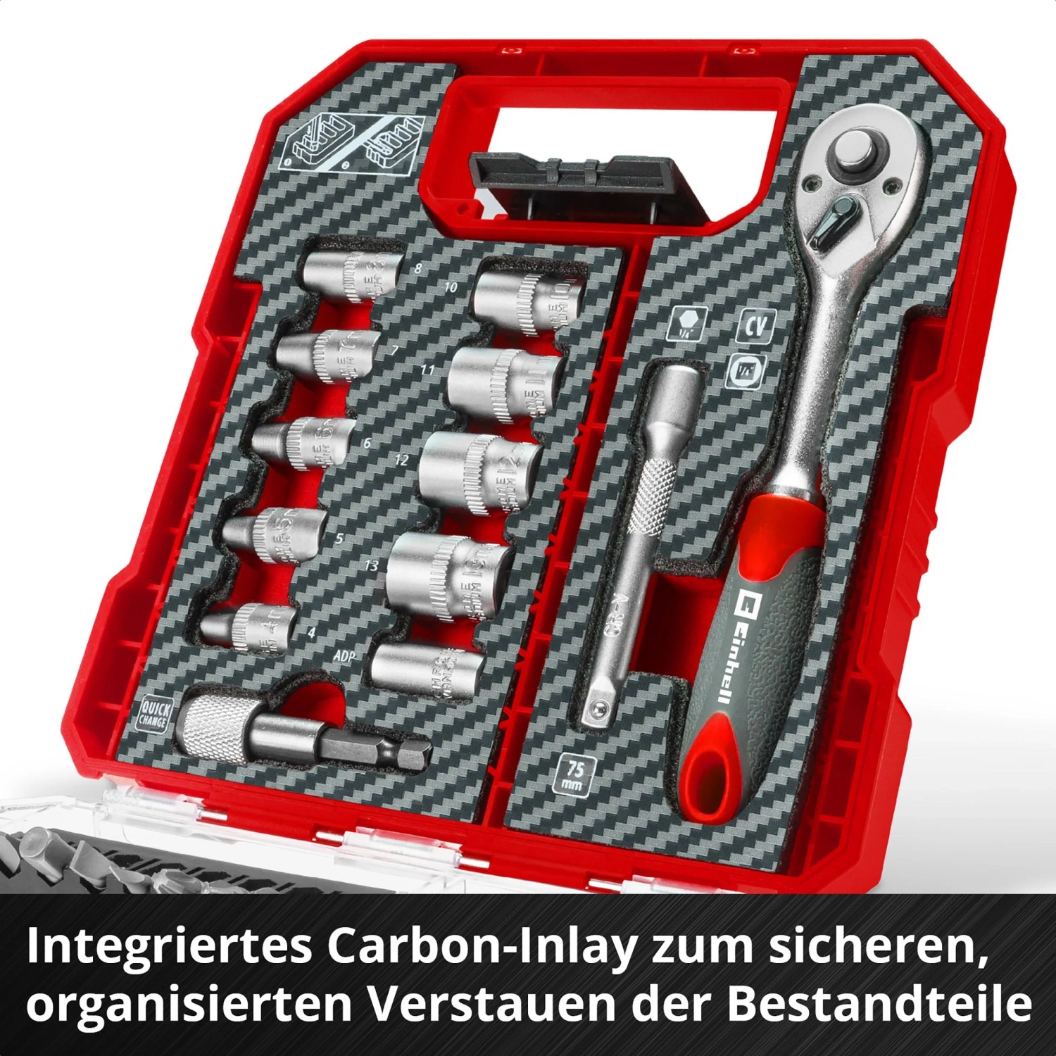 Einhell Ratschen Bit Set 37tlg L CASE_5
