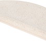 Andiamo Stufenmatte Volterra Creme, 2er Set, ca. 28x65cm, aus Schurwolle für Treppenschutz.
