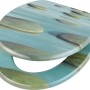 baliv WC-Sitz Morona mit MDF-Holzkern und Oase-Motiv (Steine im Wasser)