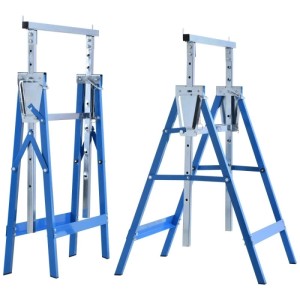 HOMCOM 2er Set Gerüstbock Höhenverstellbar bis 200kg