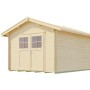Unbehandeltes Weka Holz-Gartenhaus mit Satteldach und Doppeltür. Ideal als Gerätehaus oder Gartenpavillon.