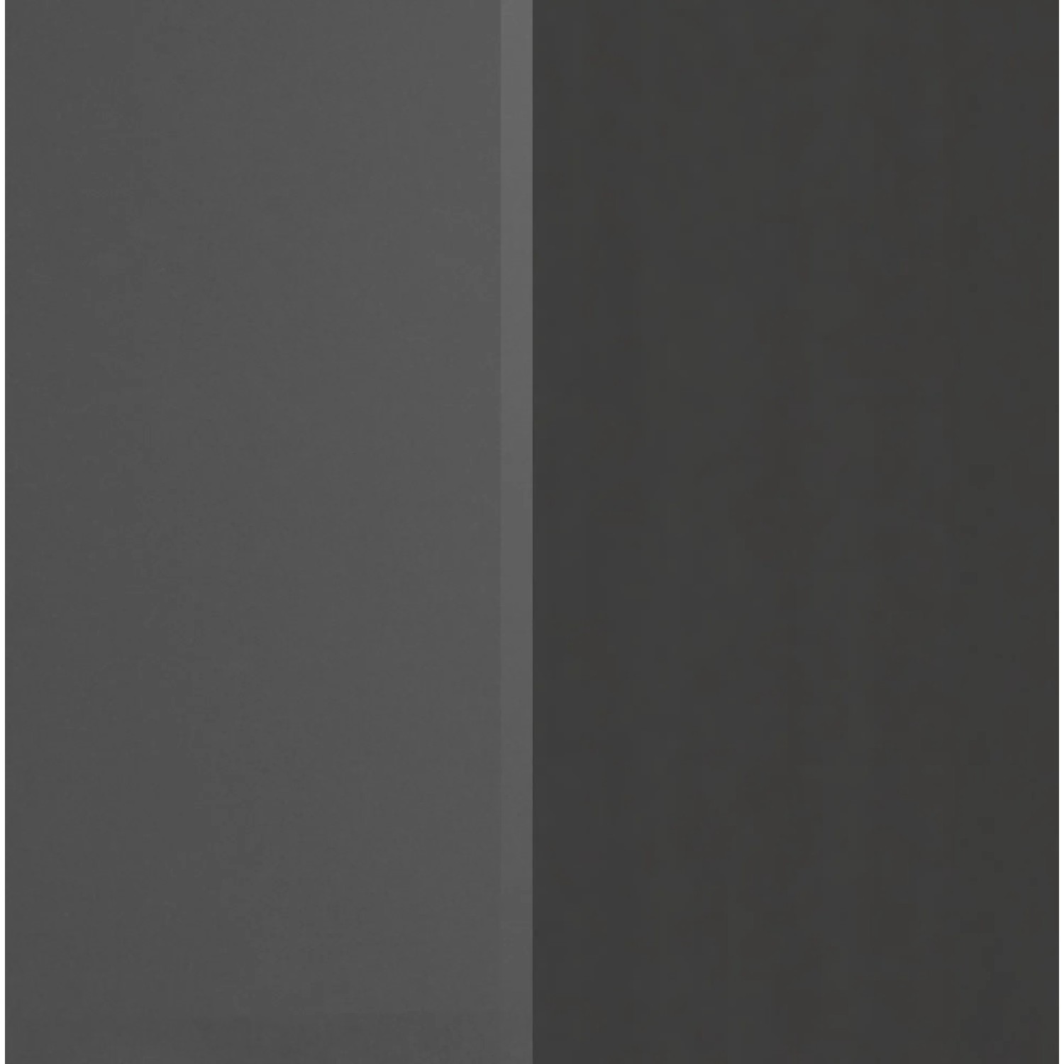 Held Möbel Kühlschrankumbauschrank Mailand, 60 cm, Hochglanz Graphit. Vorratsschrank für Küche.