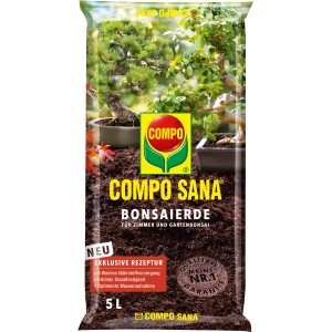 Compo Sana Bonsaierde 5 l im Sack: Spezialerde für Zimmer- und Gartenbonsai.