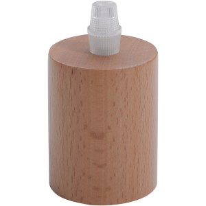 Just Light Lampenfassung E27/60W aus Naturholz für Vintage-Leuchten.