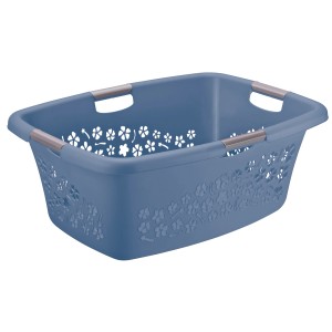 Rotho Wäschekorb Flowers 50 l Horizontblau
