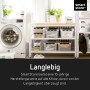 SmartStore Aufbewahrungsboxen Classic 1,5 l auf einem Regal im Waschraum.