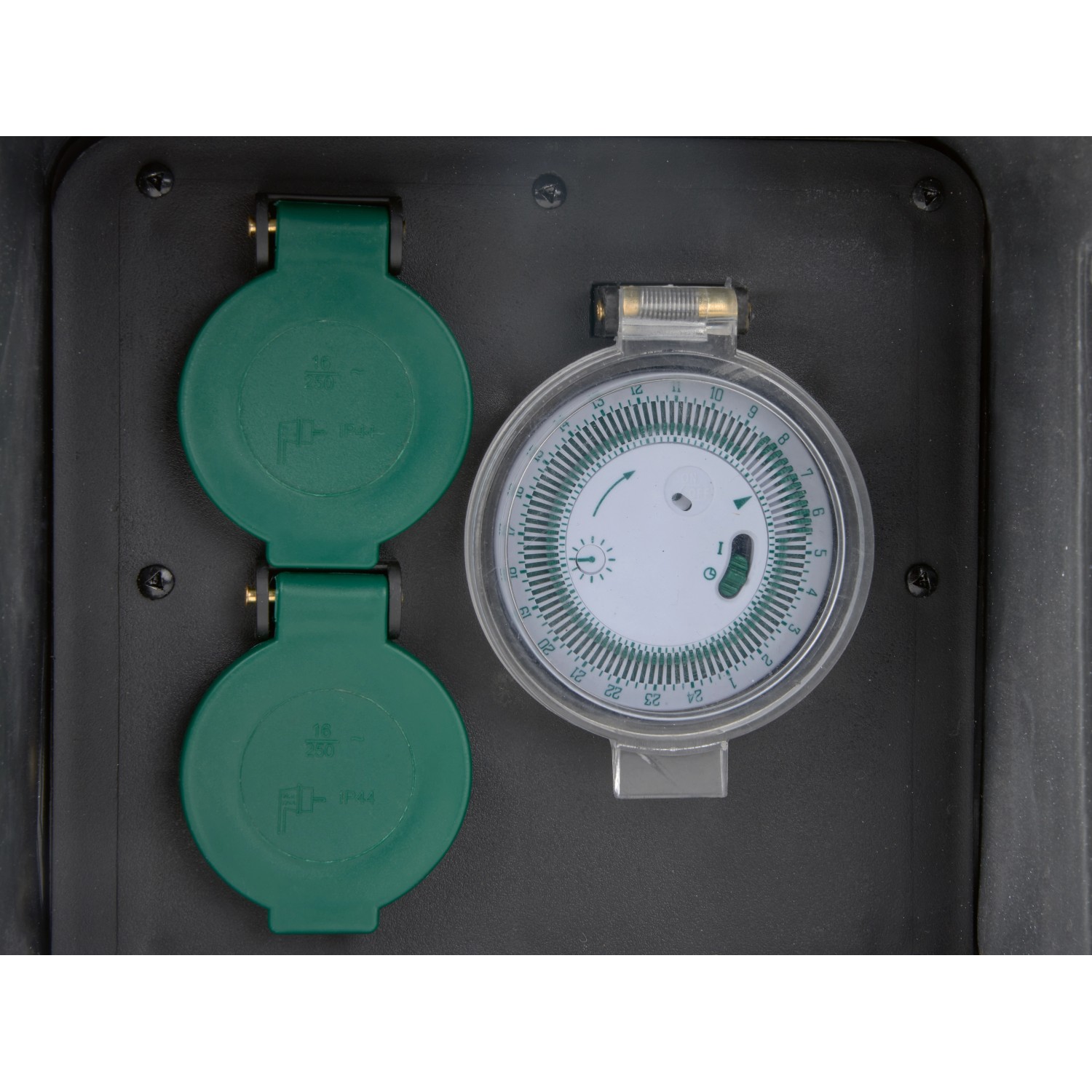 Gartensteckdose Steinoptik 2fach Steckdose+Zeitschaltuhr kaufen bei OBI