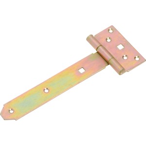 Gelb verzinktes Kreuzgehänge, 250 mm, für Tür- und Torbefestigungen.