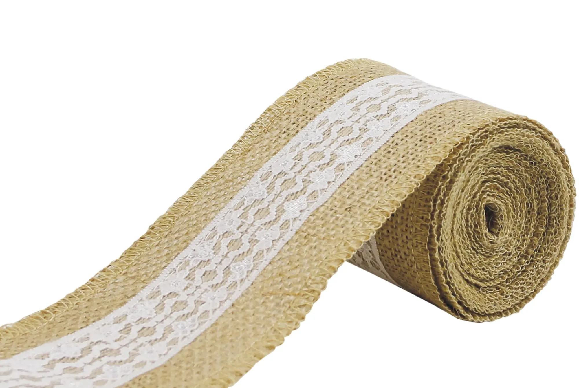 8 Rollen Vintage Juteband, Spitzenband, Juteband Leinwand Band, Natürliche Jute Bänder und
