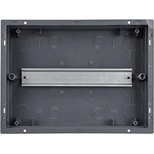 Unterputz Kleinverteiler, 1-reihig, 12 TE, IP40, für den Einbau von Sicherungen und Schutzschaltern.