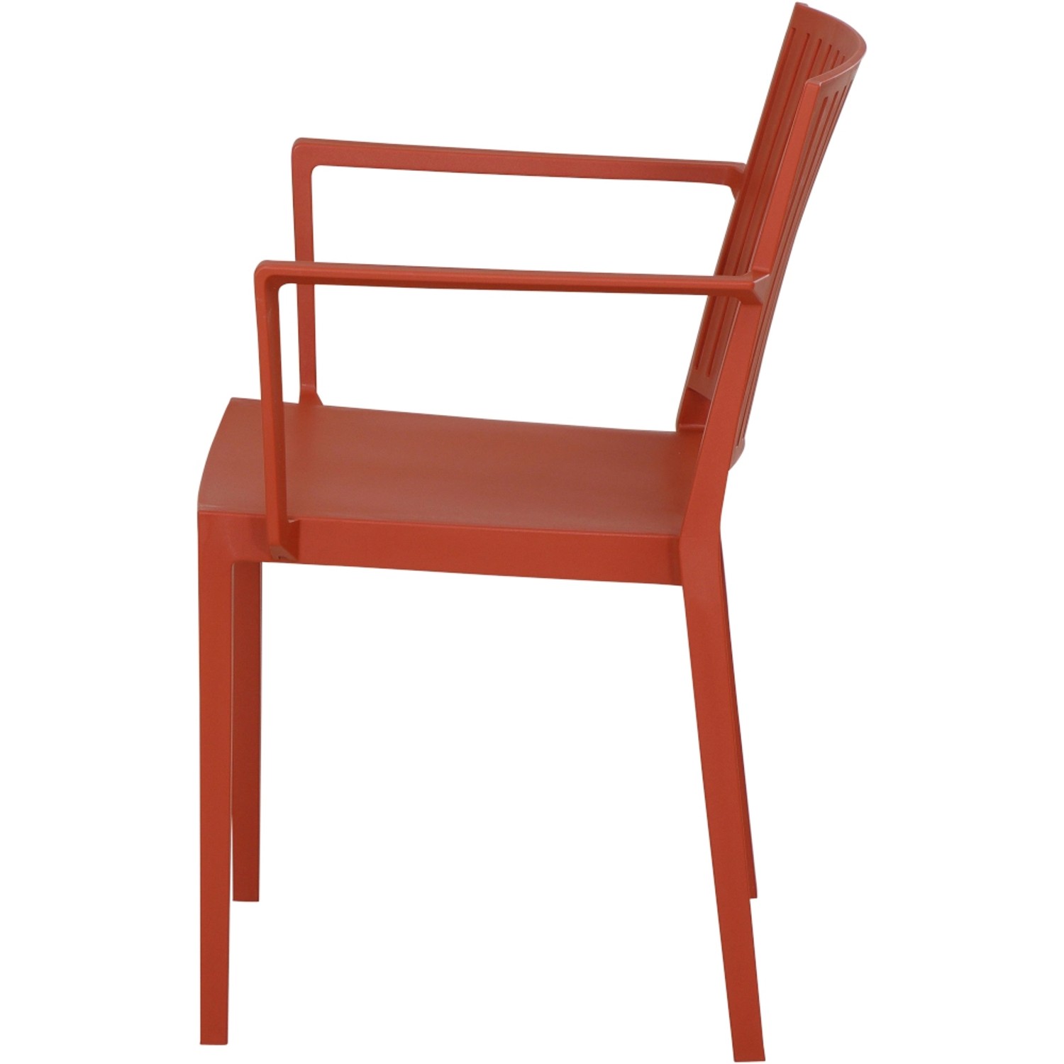 Siena Garden Stapelsessel Lane in Brick, Gartenstuhl aus robustem, recycelbarem Material.