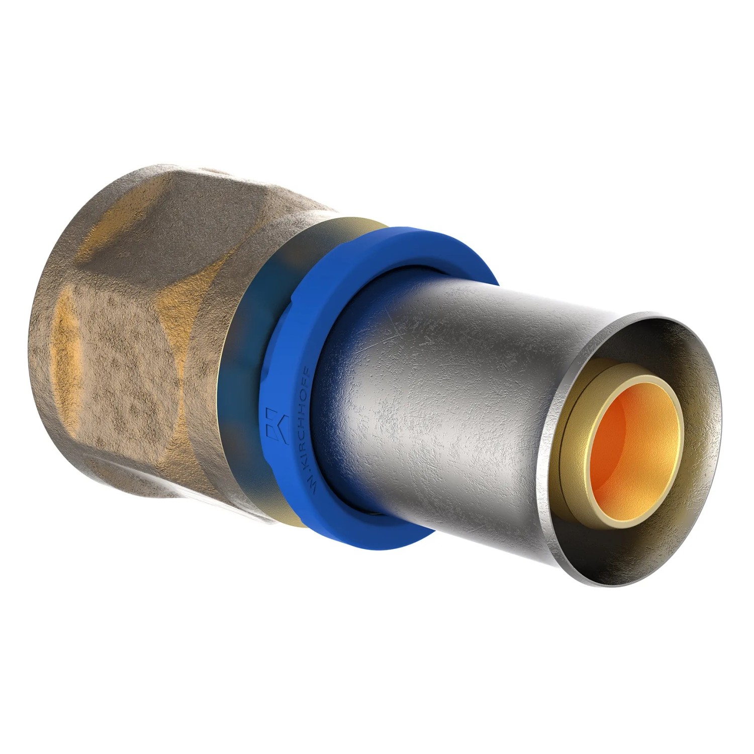 Gas-Wasser Pressfitting - Kombifitting 18mm X 1/2" Übergang