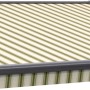 Wismar Teilhülsenmarkise, 250x150 cm, beige-grün gestreift, für optimalen Sonnenschutz auf Terrasse und Balkon.