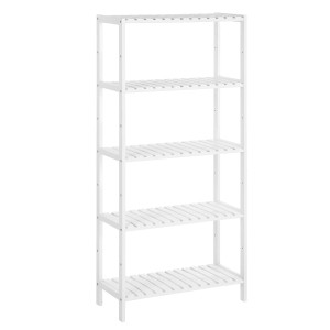 Songmics Badezimmerregal Carte 33 x 33 x 146 cm Weiß